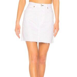 Rag & Bone White Denim Skirt